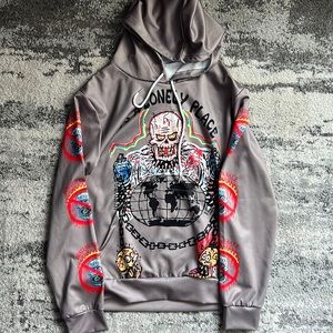 Skull Hype Hoodie Mens Medium
